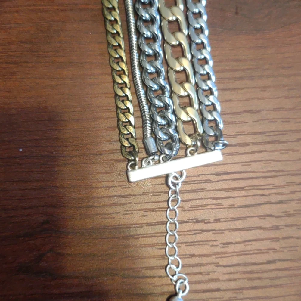 Jenny Bird Silver and Gold Chain Bracelet - Picture 4 of 7